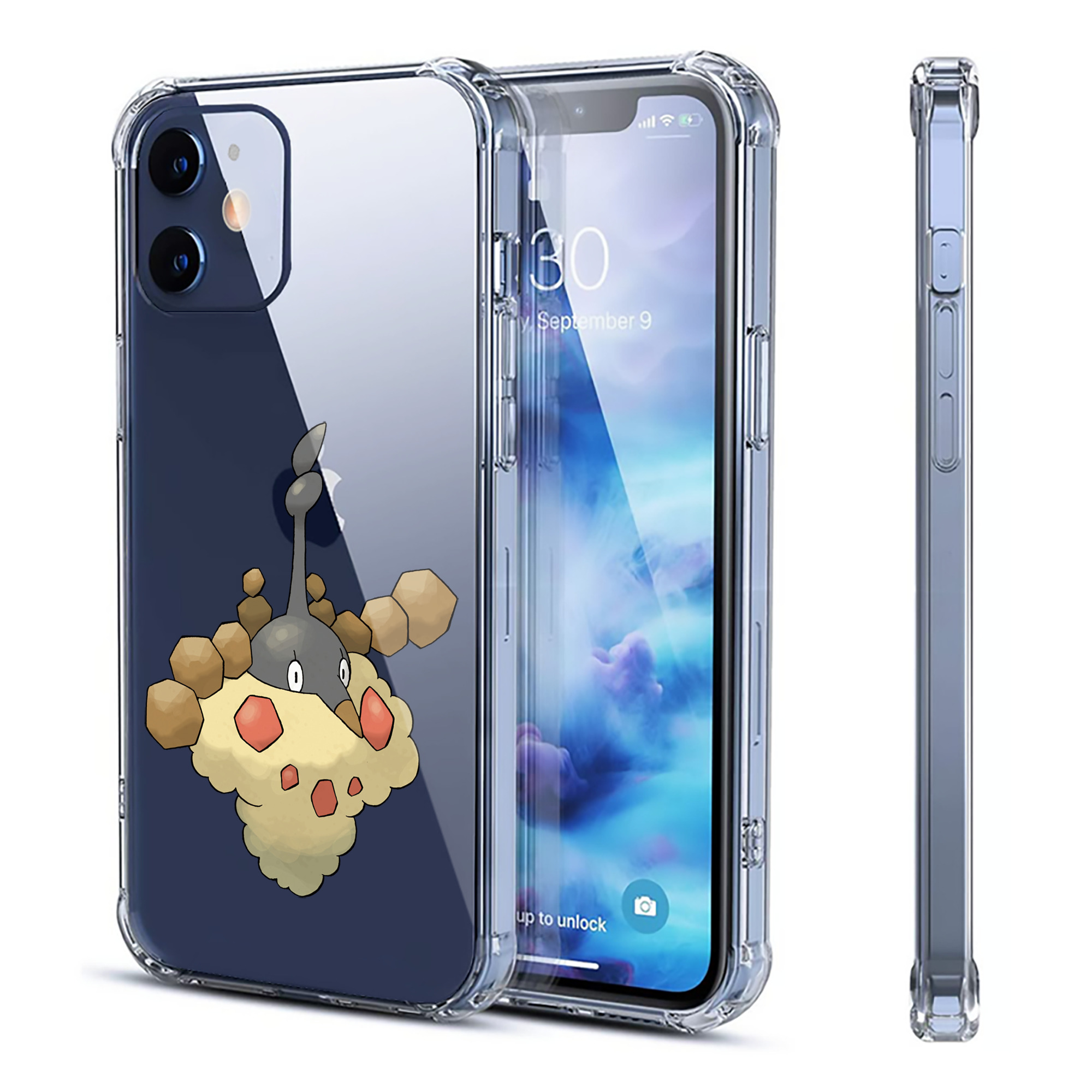 （画像用） ポケットモンスター Pokémon 【iPhone 12シリーズ対応】透明スマホケース（クリアソフトケース）
